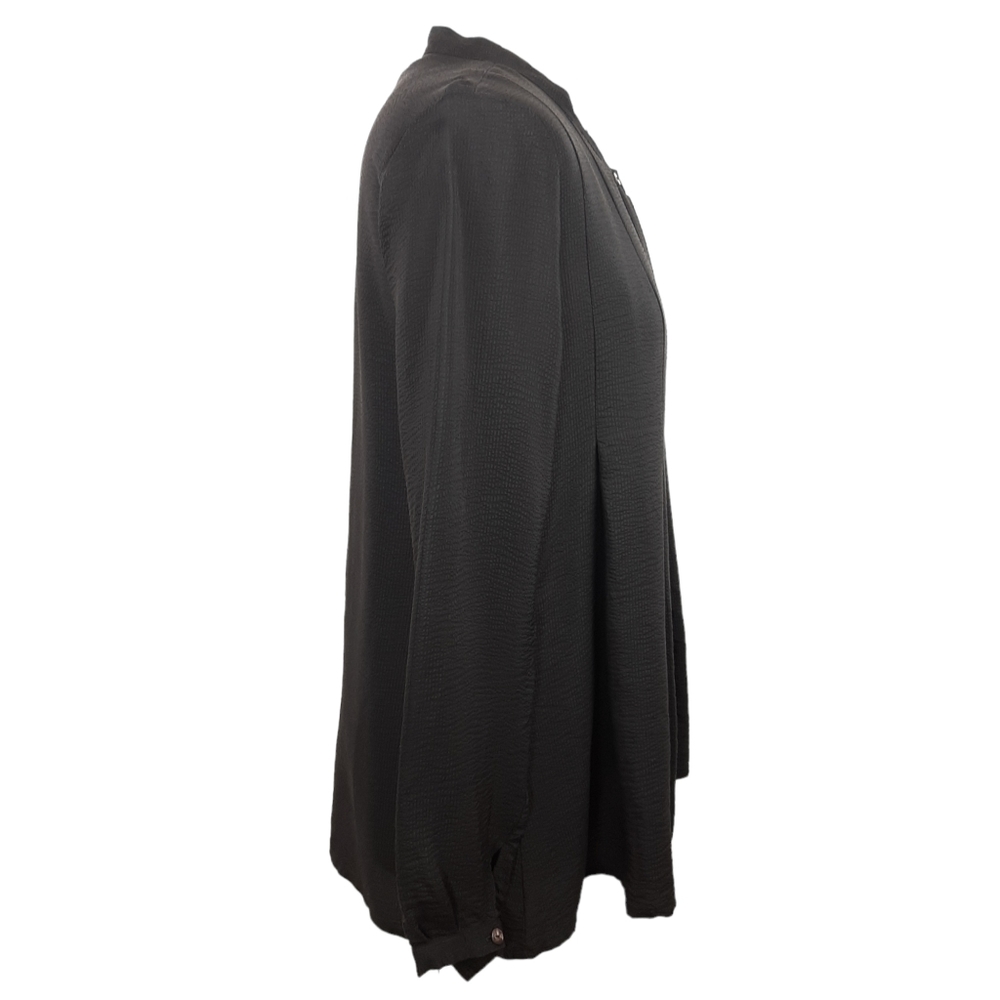 Elemente Clemente Black 100% Silk Shirt. Size 1 UK Size 8. - Picture 6 of 11